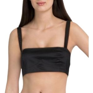 DANIELLE BERNSTEIN Sleeveless Bralette Crop Top